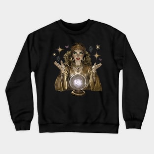 Clair Voyant Crystal Ball Reader Crewneck Sweatshirt